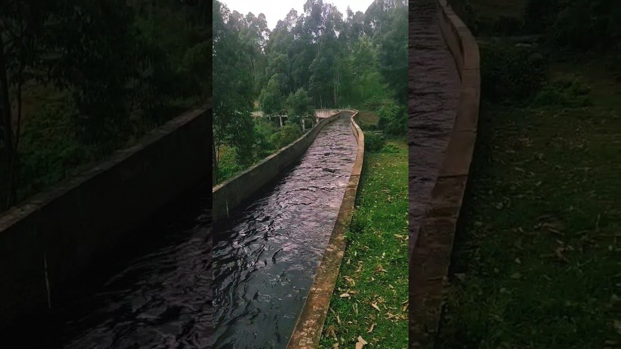 River Gura canal used for HEP production in Othaya. Very impressive!!