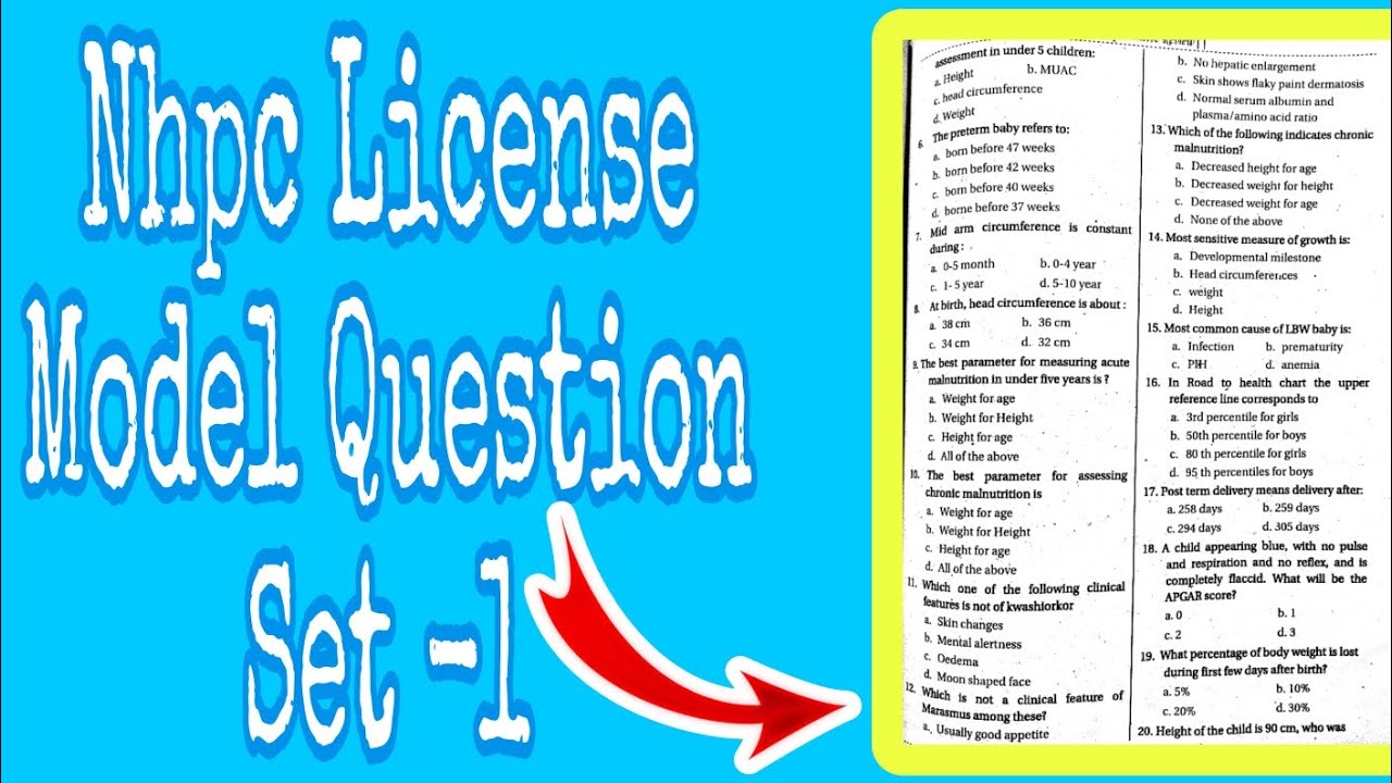 Nhpc License Model Question set - 1, Loksewa aayog maa pani help Hune