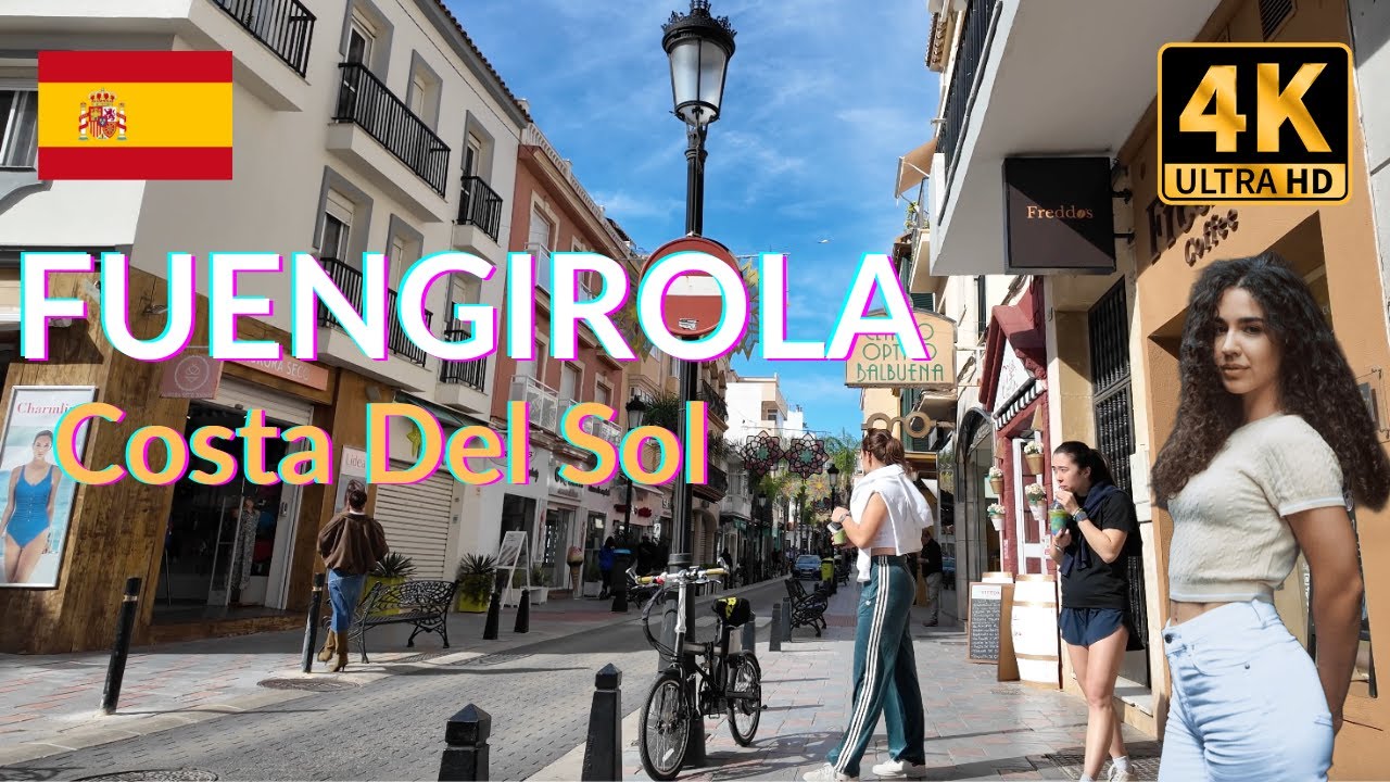 FUENGIROLA Beautiful Beach Town 4K Walking Tour - 2025 Costa Del Sol, Spain