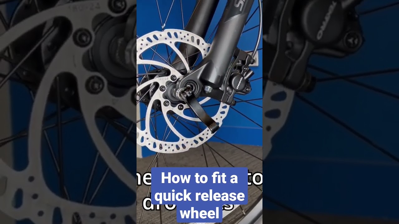 Installing a quick release wheel #shorts