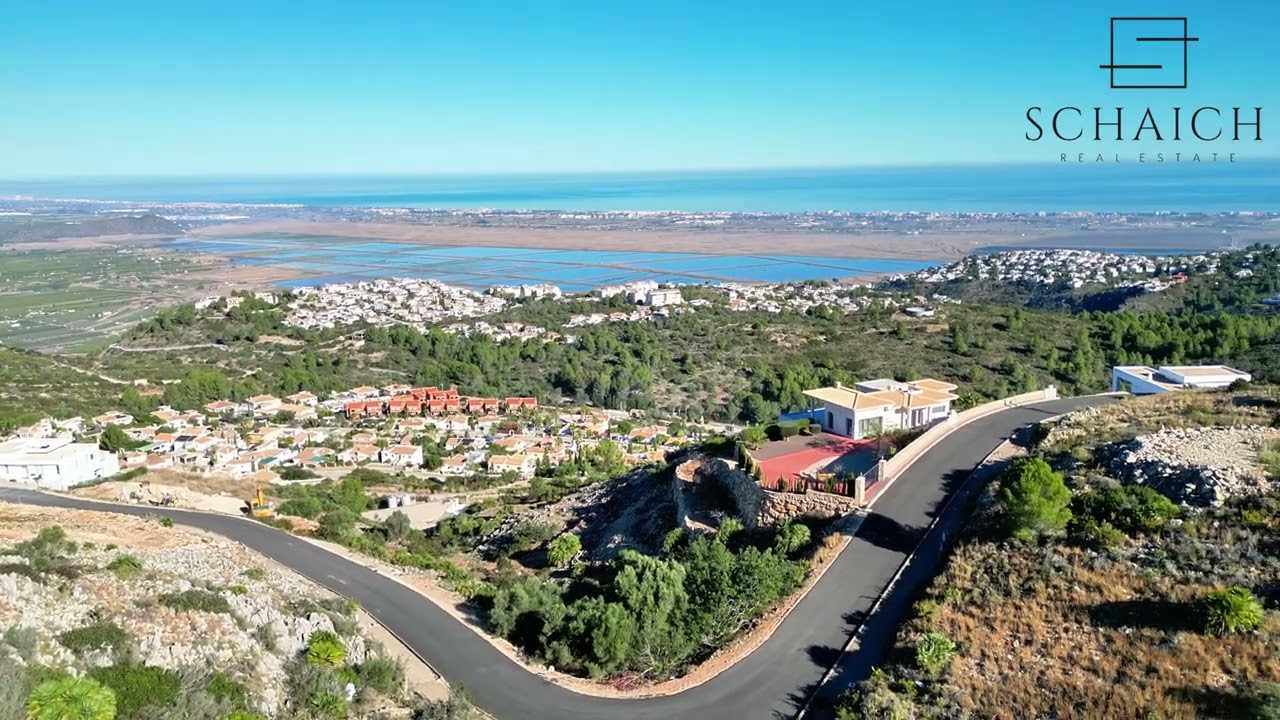 AS-0126 Spain - Costa Blanca - Rafol de Almunia, traumhaftes Eckgrundstück mit Meersicht  Pan...