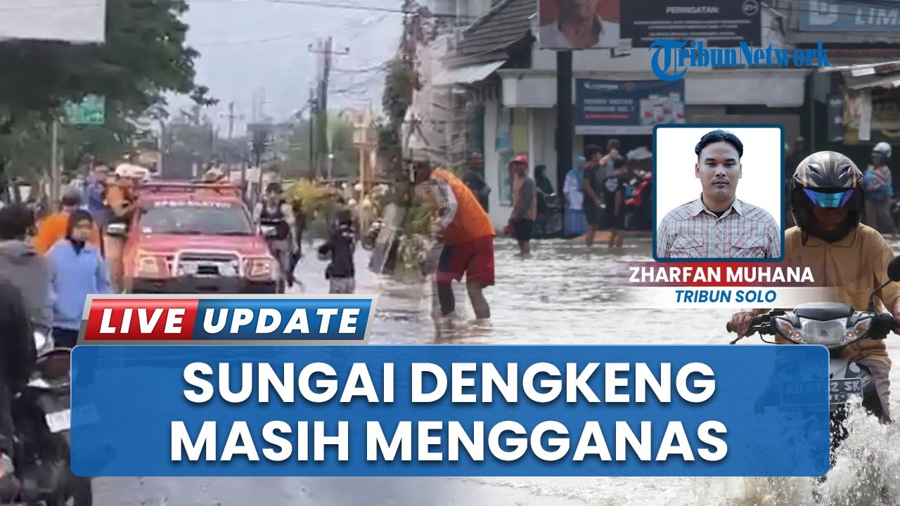 Banjir Klaten, Kecamatan Cawas Terendam, Arus Sungai Dengkeng Masih Tinggi