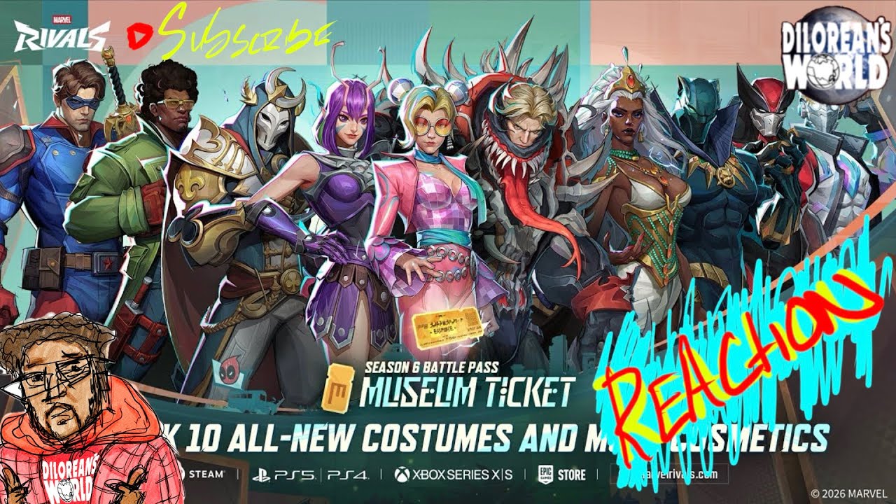 Season 6 Battle Pass: Museum Ticket | Official Trailer | Marvel Rivals REACTION 反応