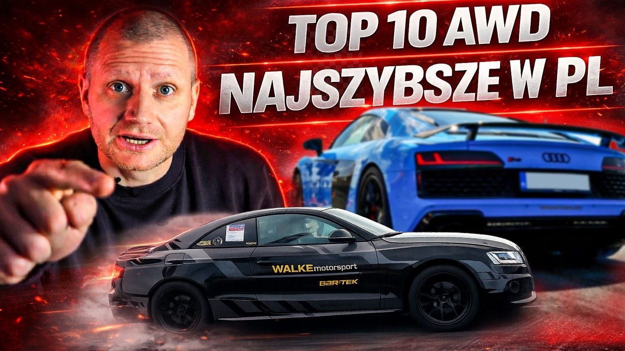 Top 10 NAJSZYBSZYCH aut AWD w Polsce 🔥1/4 mili Street Legal?