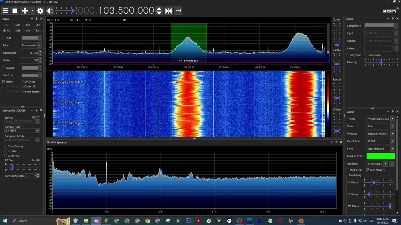 Aircheck de XHEM-FM 103.5MHz (La Z 103.5) - ‎jueves, ‎12‎ de ‎octubre‎ de ‎2023