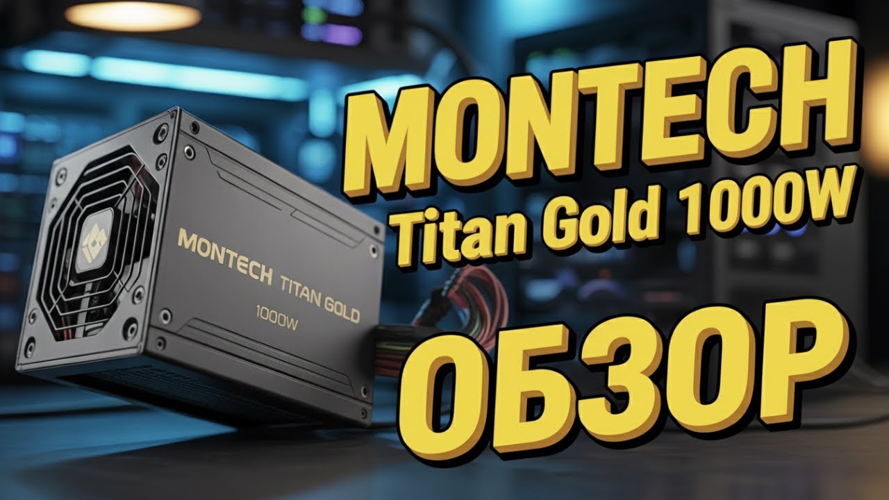 ОБЗОР и ТЕСТ Блока Питания Montech Titan Gold 1000W | Smart Zero Fan, 80 Plus Gold, 10 ЛЕТ ГАРАНТИИ