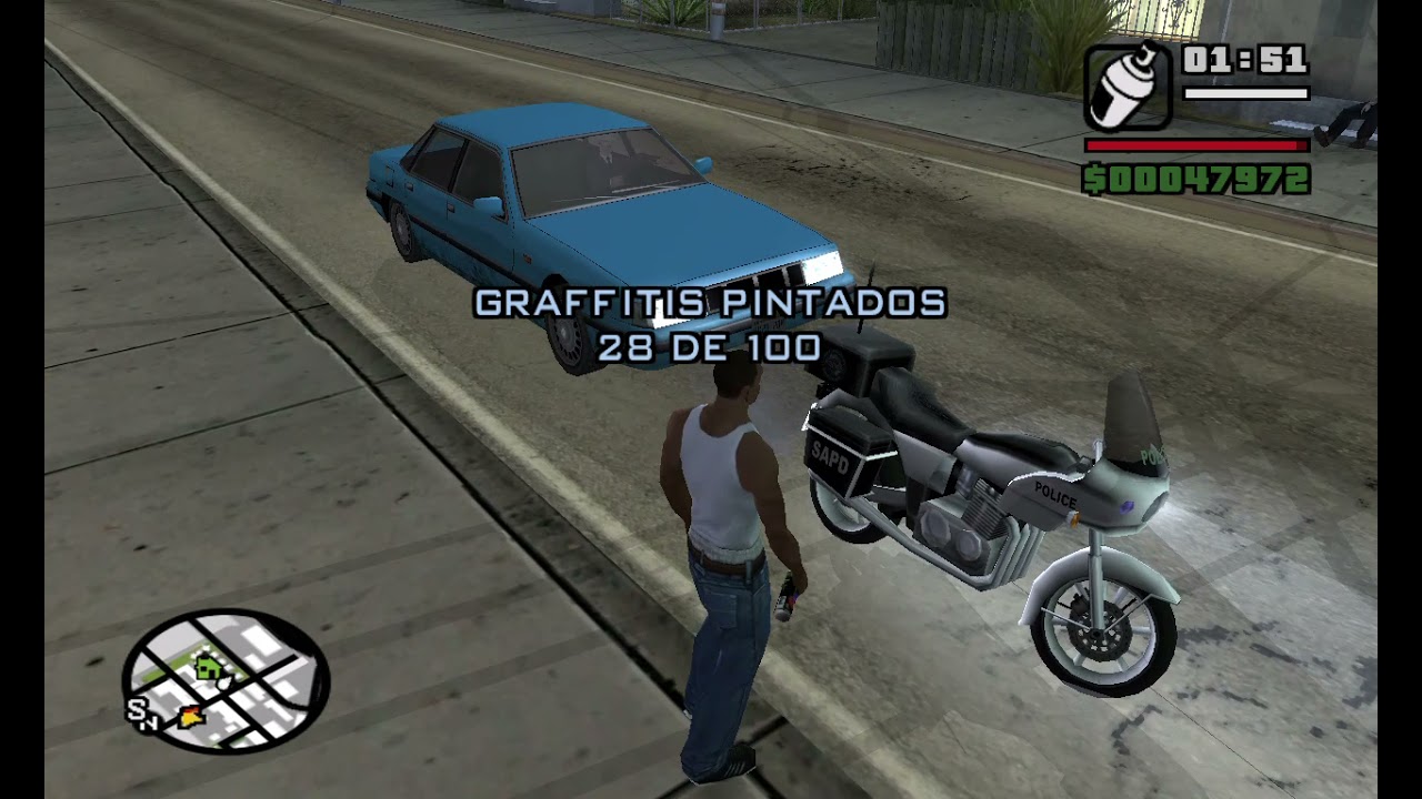 GTA San Andreas - Buscando los 100 grafitis en Los Santos.