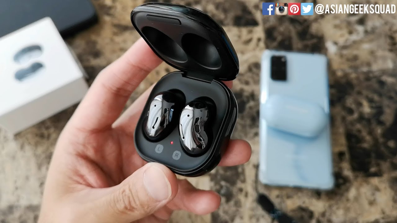 Samsung Galaxy Buds Live [MYSTIC BLACK] - Unboxing and Setup