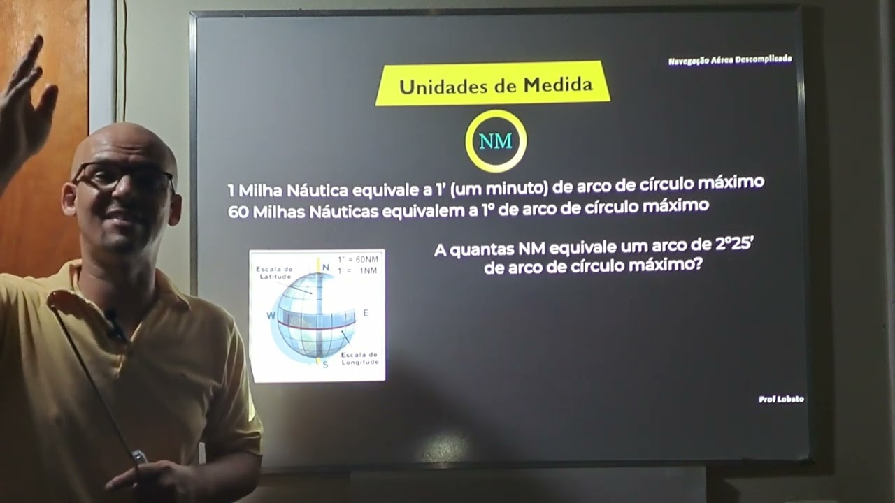 Unidades de Medida e Escala de Cartas - Aula de navegação 05 PP