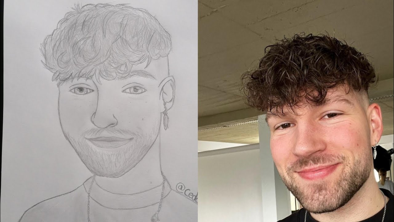 Ich male den Youtuber @CEDDO ✍️🖊️❤️