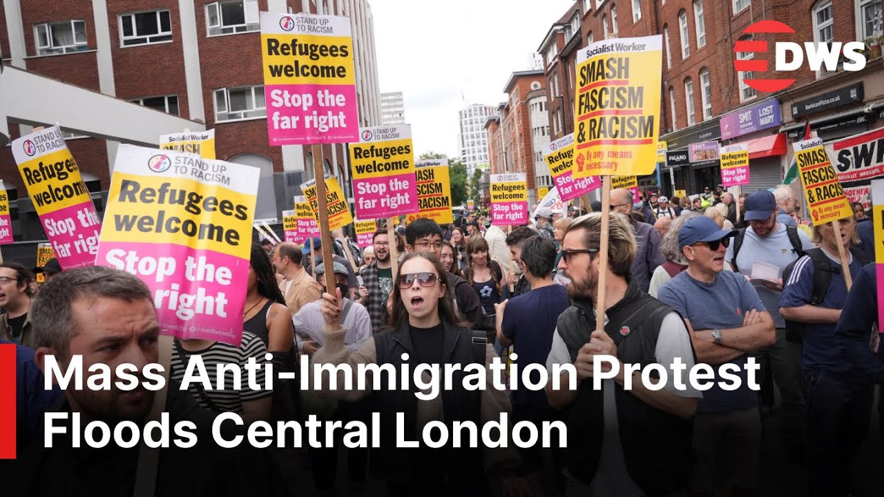 Massive Anti-Immigration Protest Floods London | Tens of Thousands March Across Westminster | AC15