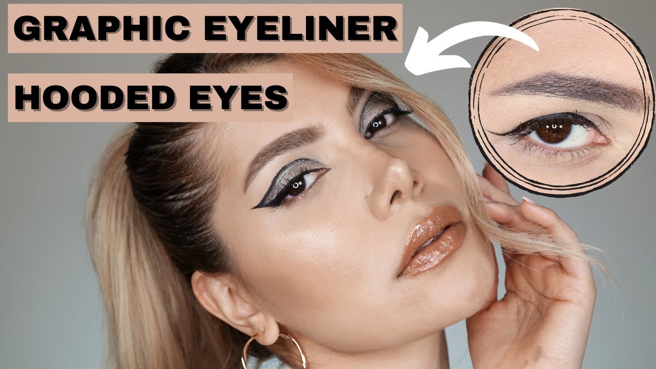 Graphic Eyeliner on Hooded Eyes Step By Step Tutorial