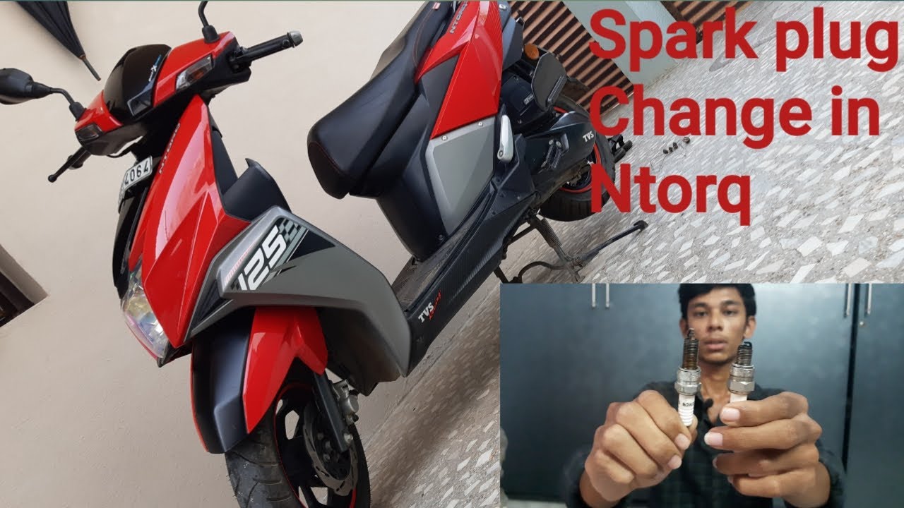 How to remove/change spark plug in TVS Ntorq. Ntorq service | Ntorq Spark plug