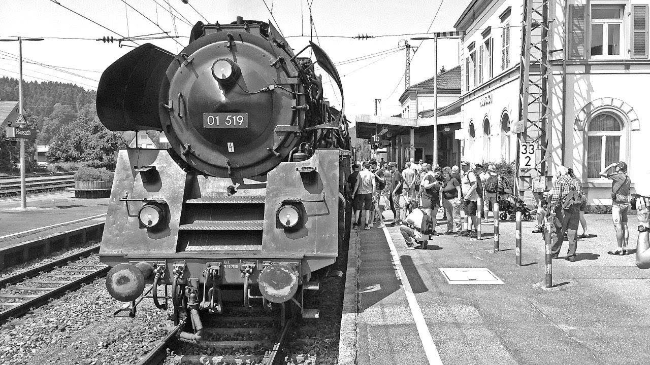 Schwarzwald, Dampf und Wasserfall - mit 01 519