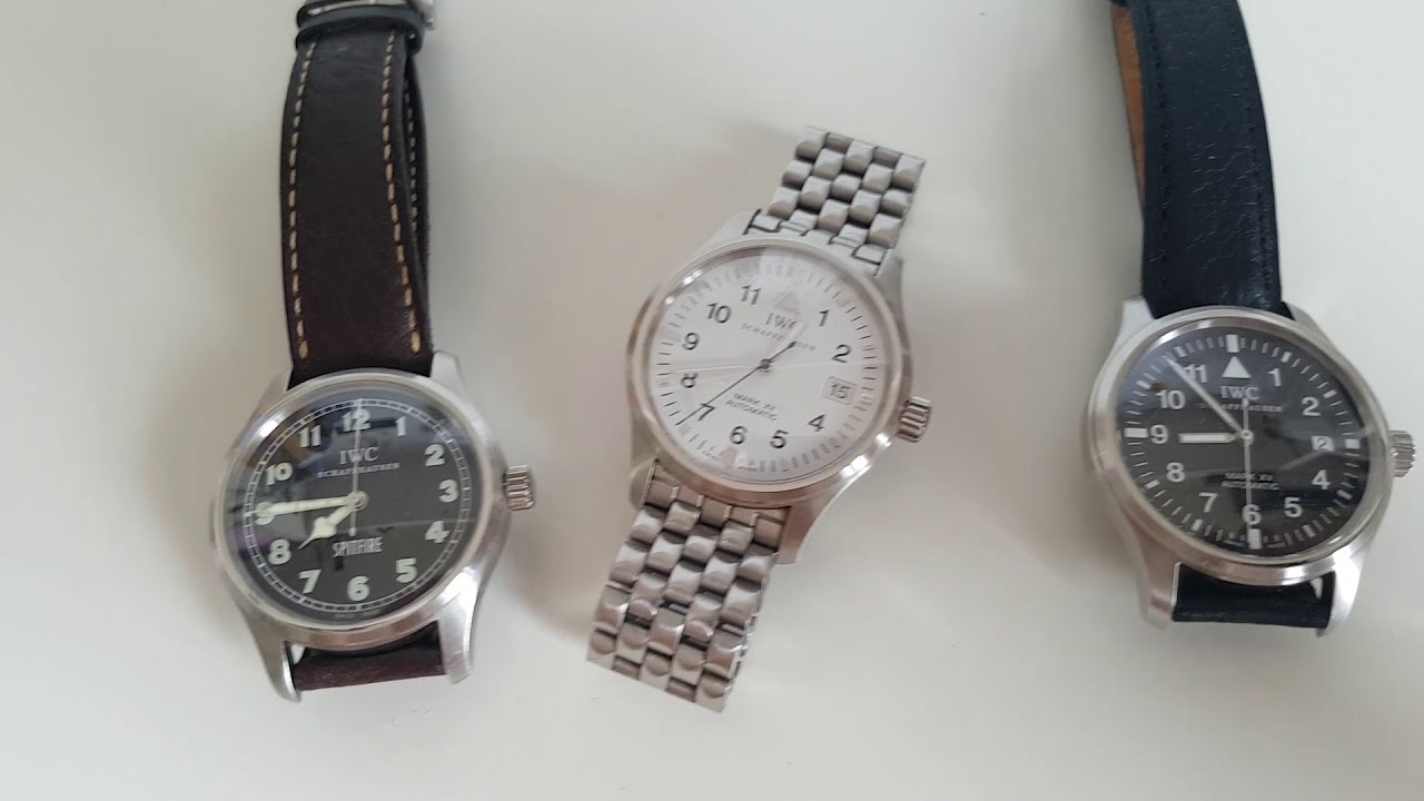 A trio of IWC Mark XV (15) watches