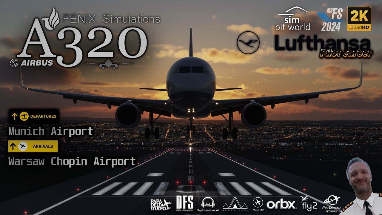 🟨LIVE!!🟦🔴MSFS2024🔴A320 FENIX🔴EDDM Munich Airport⚡️EPWA Warsaw Chopin Airport