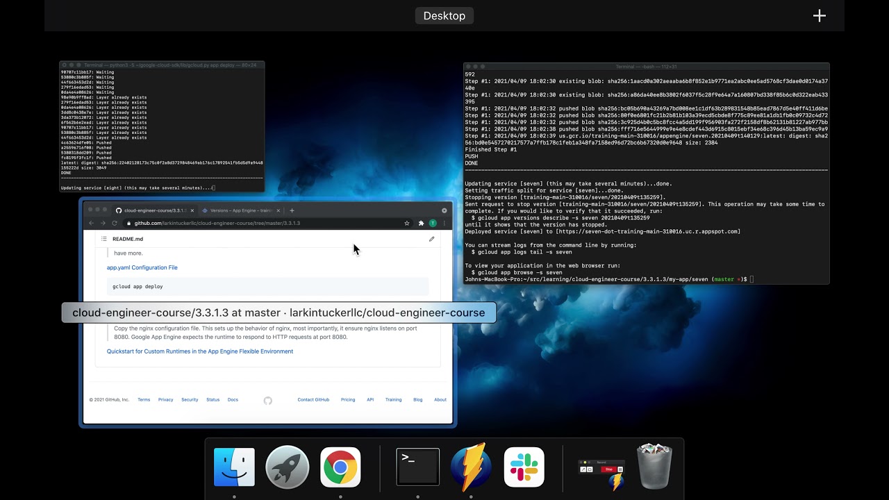Cloud Engineering Course: Deploying an application... (App Engine - Flexible Environment)