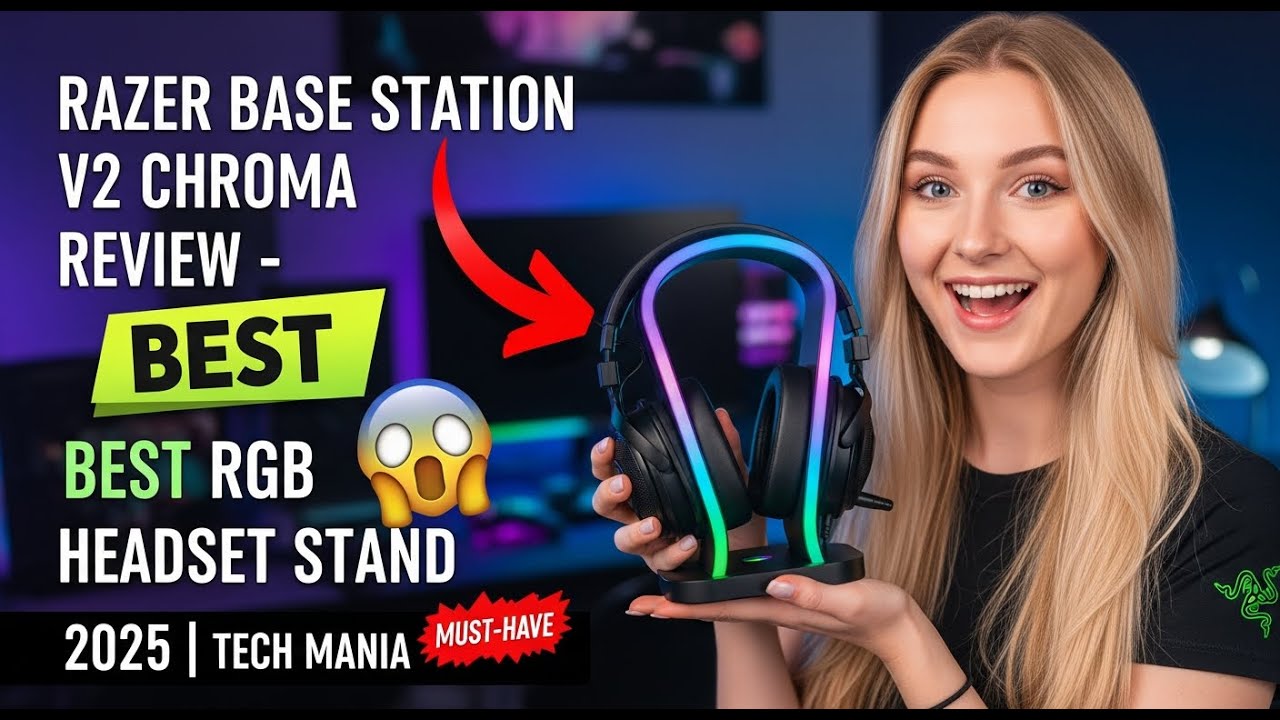 Razer Base Station V2 Chroma Review - Best RGB Headset Stand 2025 | Tech Mania
