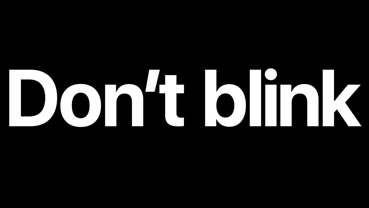 Don&rsquo;t Blink Typography - Apple in After Affects