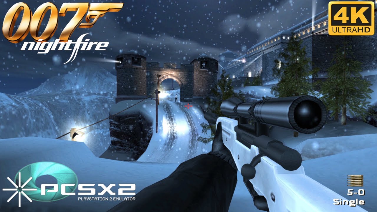 Джеймс Бонд 007 Nightfire PS2 Геймплей 4K 2160p (PCSX2)
