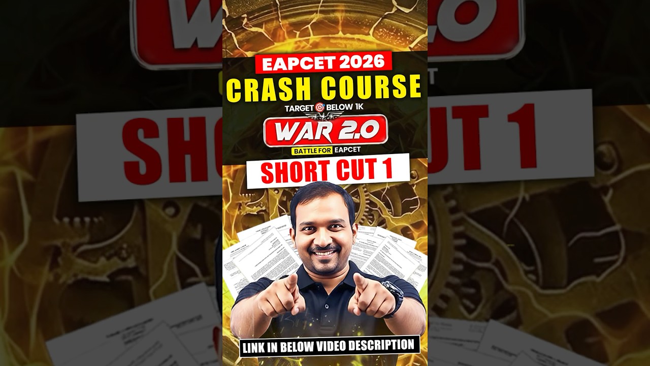 War 2.0 🔥 EAPCET 2026 Crash Course | Easy Maths Shortcuts 🚀 | Join Now #kiransir