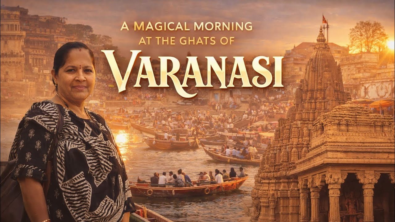 A MAGICAL MORNING AT THE GHATS OF VARANASI #varanasi #kasi 