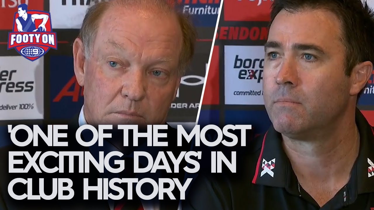 Brad Scott faces the media for the first time as Essendon coach | Footy on Nine