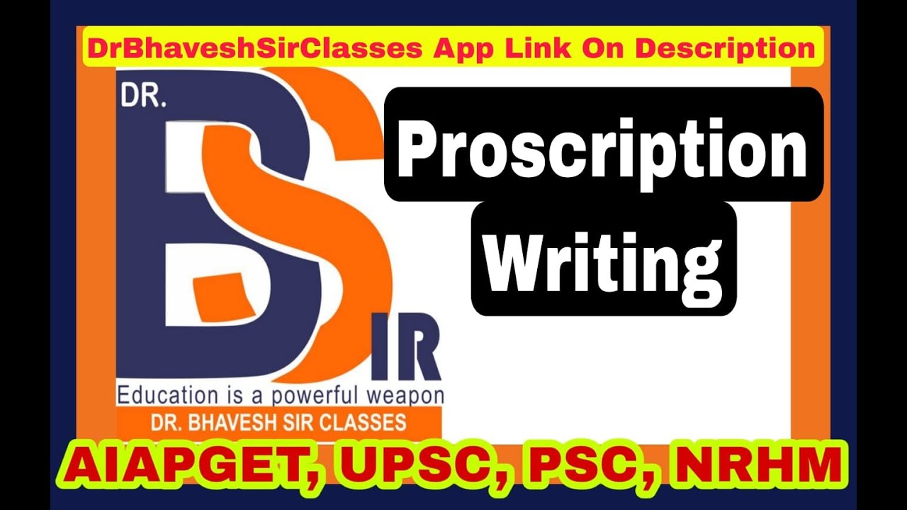 Prescription Writing ||Homoeopathic Pharmacy|| Homoeopathy||Dr.Bhavesh Sir Classes