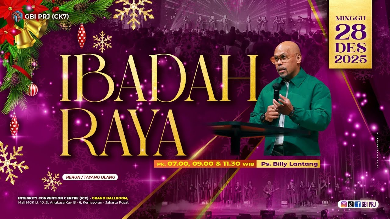 TUHAN SUMBER HIDUP KITA - Ps. Billy Lantang - Onsite I - III 28 Desember &lsquo;25