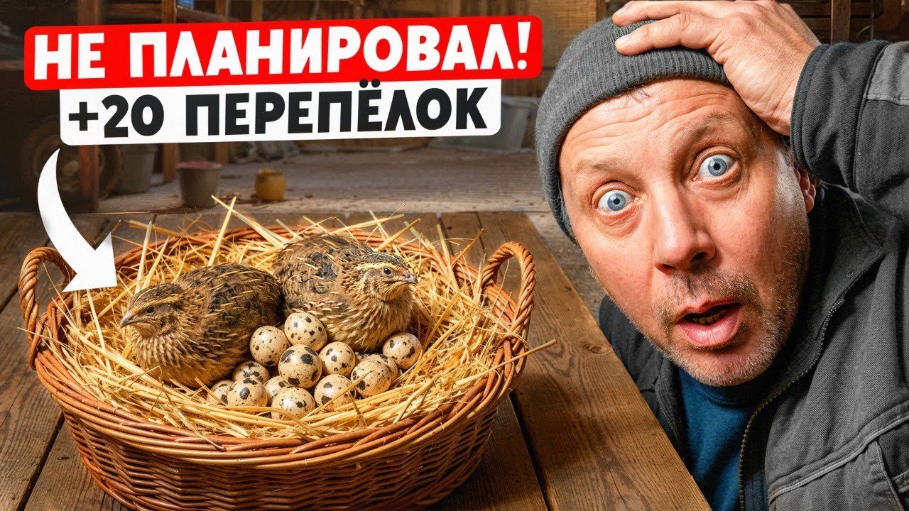 КАК у меня ПОЯВИЛИСЬ 20 ПЕРЕПЁЛОК (я их НЕ ПЛАНИРОВАЛ)! Распаковка клетки + итоги первого месяца.