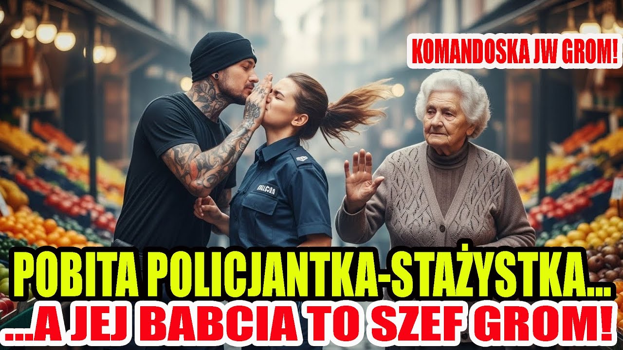 Gangsterzy spoliczkowali młodą policjantkę na targu, nie wiedząc, że jej babcia była dowódcą JW GROM