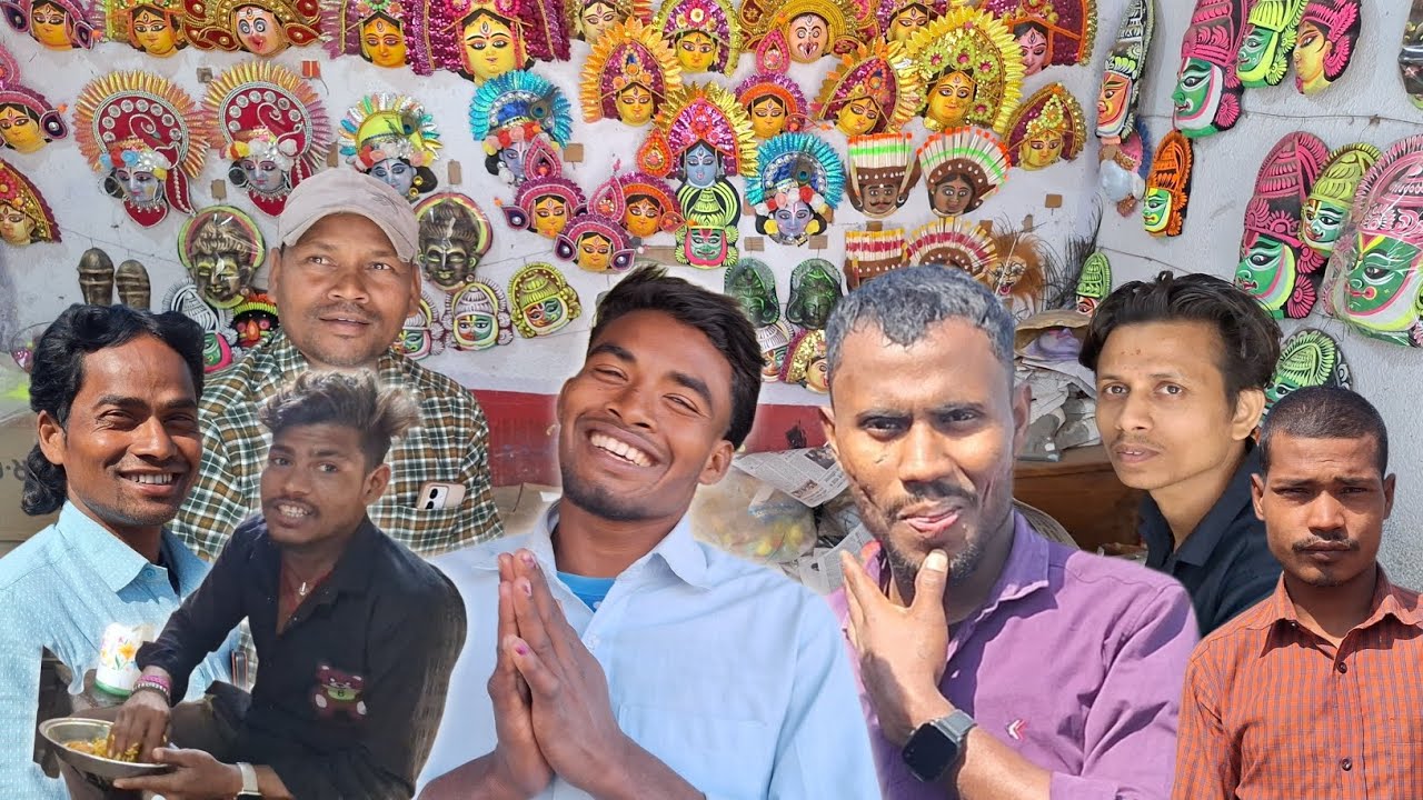 আজকে চরিদা মুখোশ গ্রাম ওস্তাদ বৃন্দাবন কুমার  ত্রিলোচন কর্মকার বিকাশ মাহালী @NK_NANDALAL 