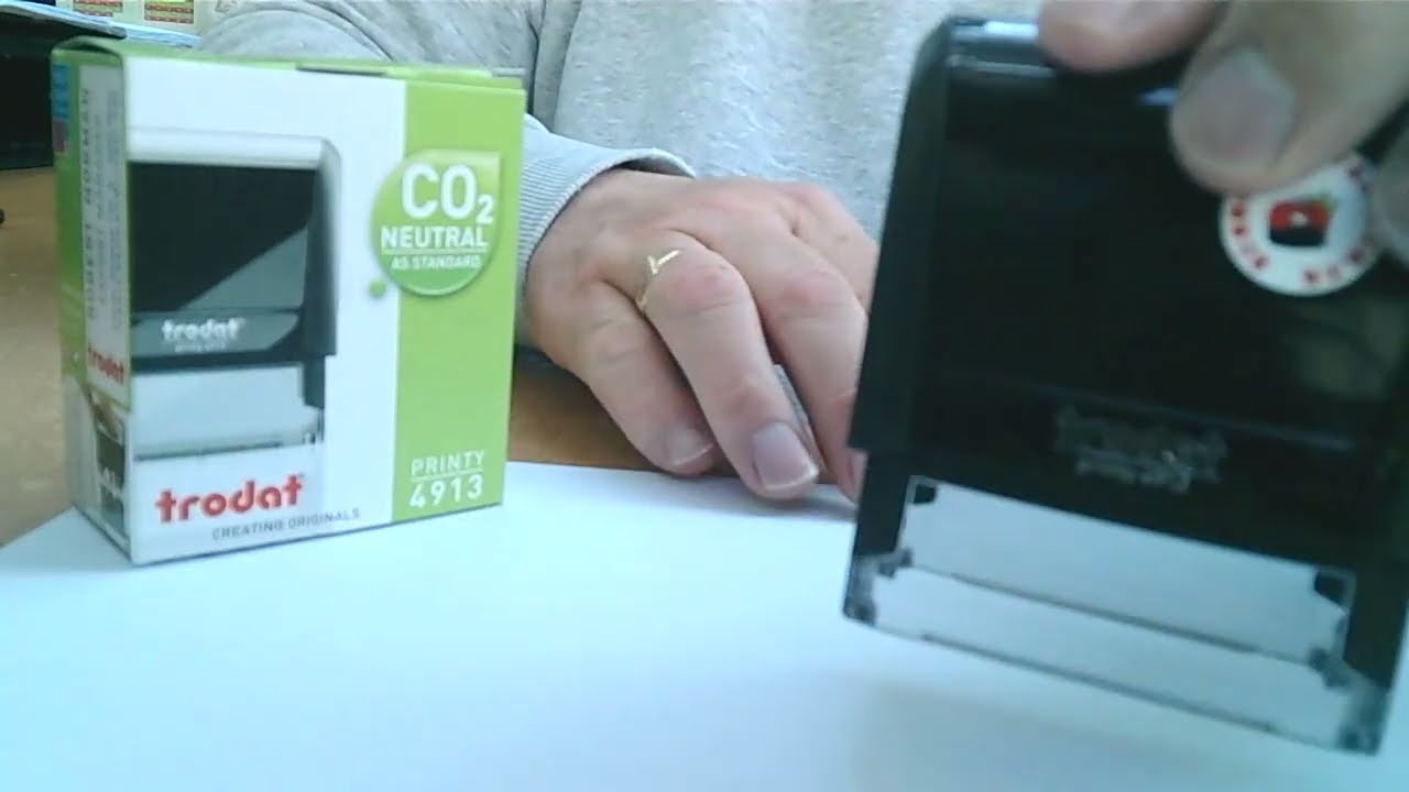 Trodat 4913 Self Inking Rubber Stamp Personalised from Rubber Stamp King