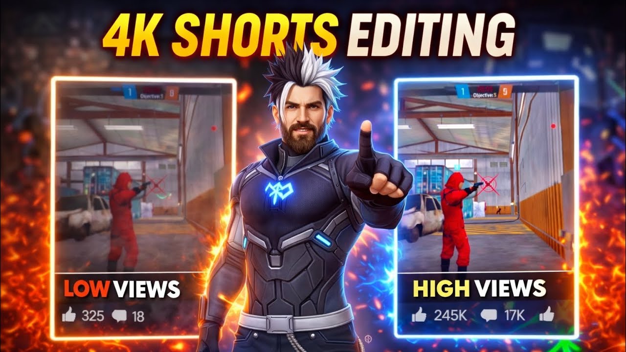 4K EDITING TUTORIAL//FREE FIRE VIRAL EDITING//4K LONE WOLF EDITING TUTORIAL 😱💯
