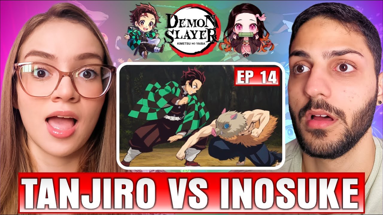 (INOSUKE MOSTRA O ROSTO! 😐🐗) Professora de Geografia ASSISTE DEMON SLAYER｜EPISÓDIO 14｜DUBLADO｜REACT