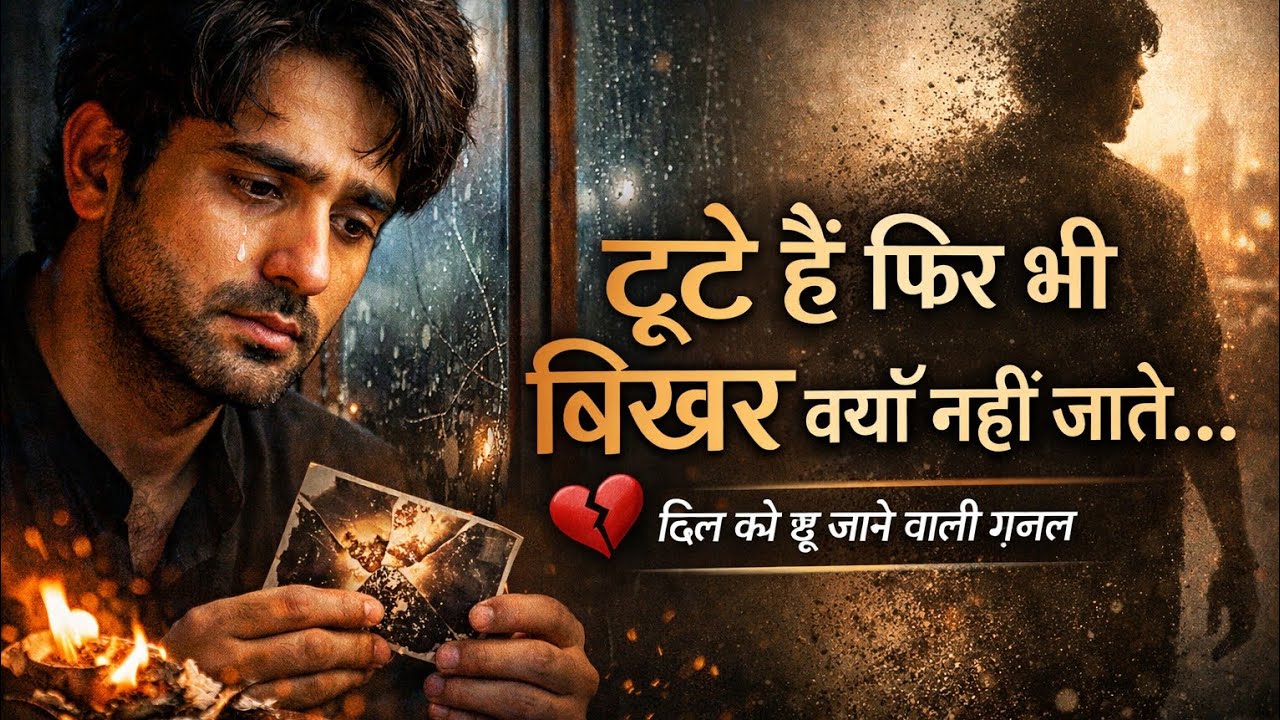 दर्द से भरी ग़ज़ल 💔 | टूटे हैं हम फिर भी बिखर क्यों नहीं जाते | Heart Touching Sad Ghazal