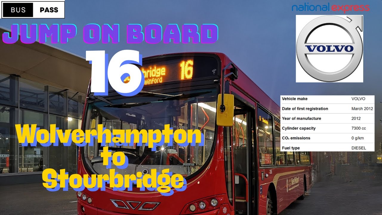 🚌🌳Route 16 | Wolverhampton to Stourbridge | Ride Along | Tranquil Transit Tour 🚍