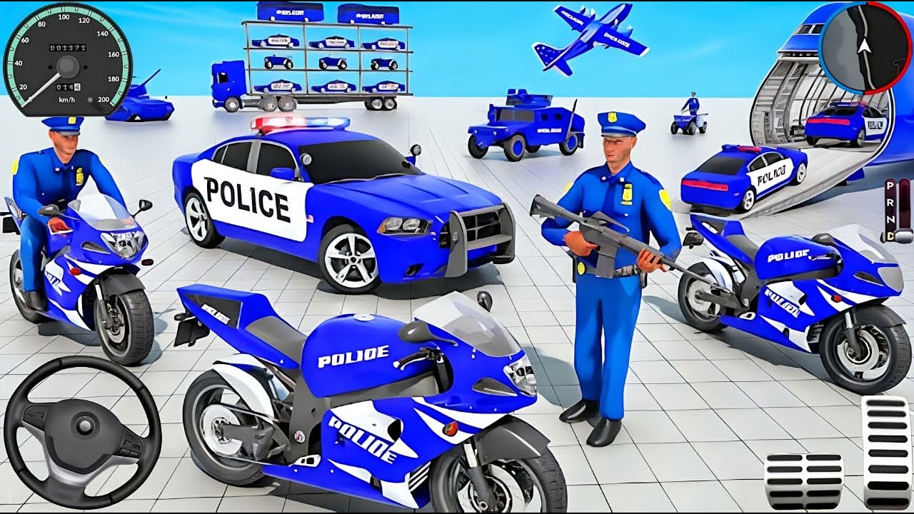 Police Car Chase Simulator 3D Game - Real Cop Cars Driving Simulator 2025 - Android GamePlay
