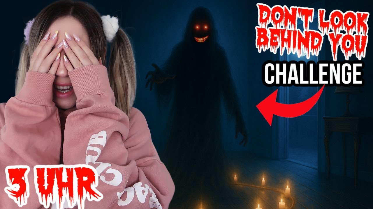 mache NIEMALS Don't LOOK Behind You RITUAL challenge NACHTS wenn DUNKLE GESTALT hinter DIR steht