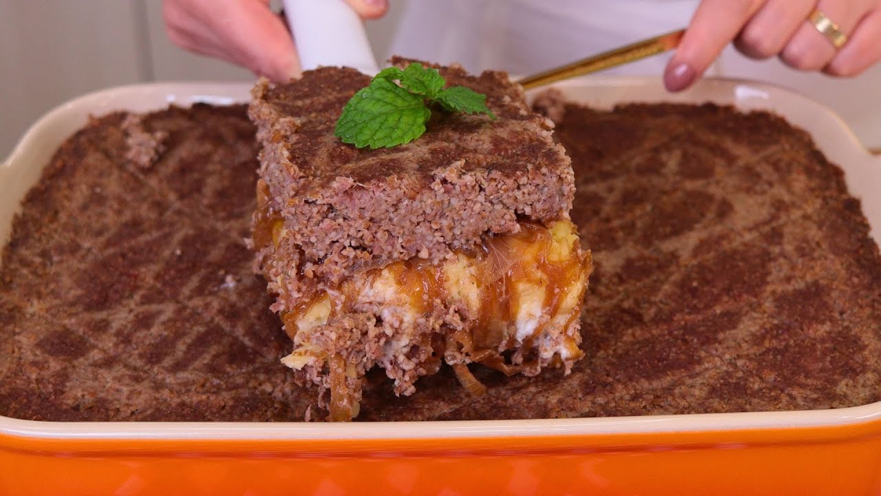 QUIBE RECHEADO DE FORNO SUPER FÁCIL E QUE RENDE MUITO! | QUIBE DE ASSADEIRA SIMPLES E RÁPIDO