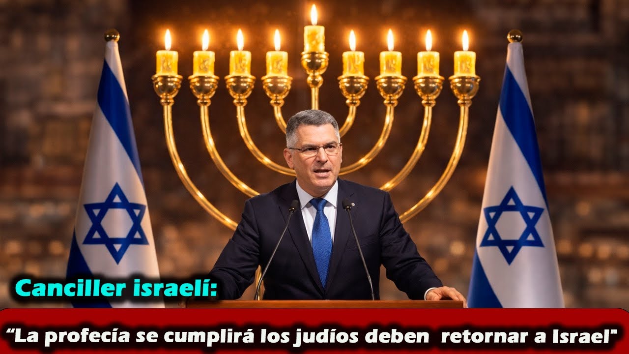 Canciller israelí: “La profecía se cumplirá pronto los judíos deben  retornar a Israel