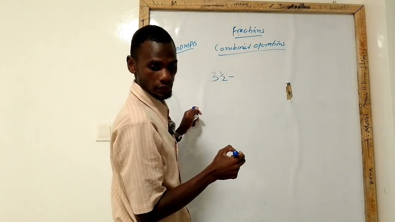Grade 8 Mathematics - Fractions: Combined operations 