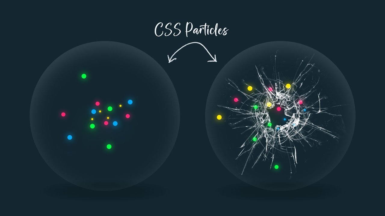 Glass Ball Particle Animation Effects | Html CSS Animation