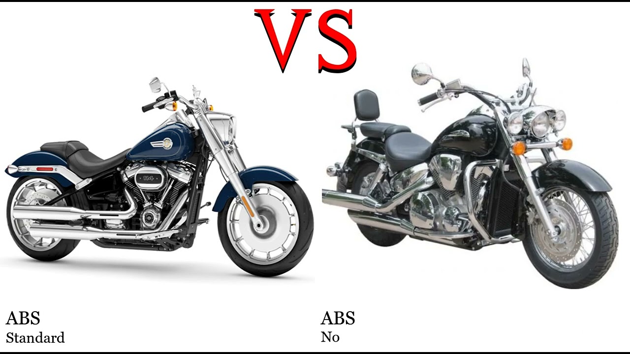 Harley Davidson Fat Boy 114 vs Honda VTX 1300 Test specification comparison