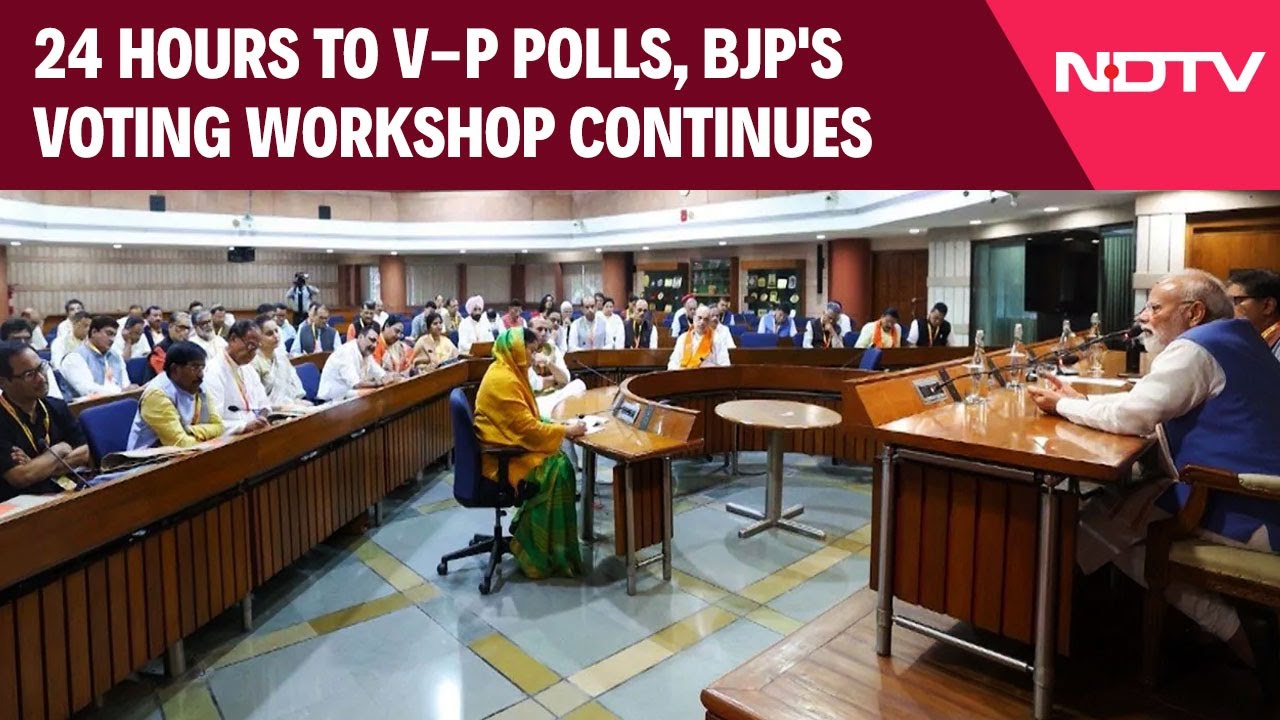 Vice President Polls | 24 Hours To Vice-Presidential Polls, BJP's Voting Workshop Continues