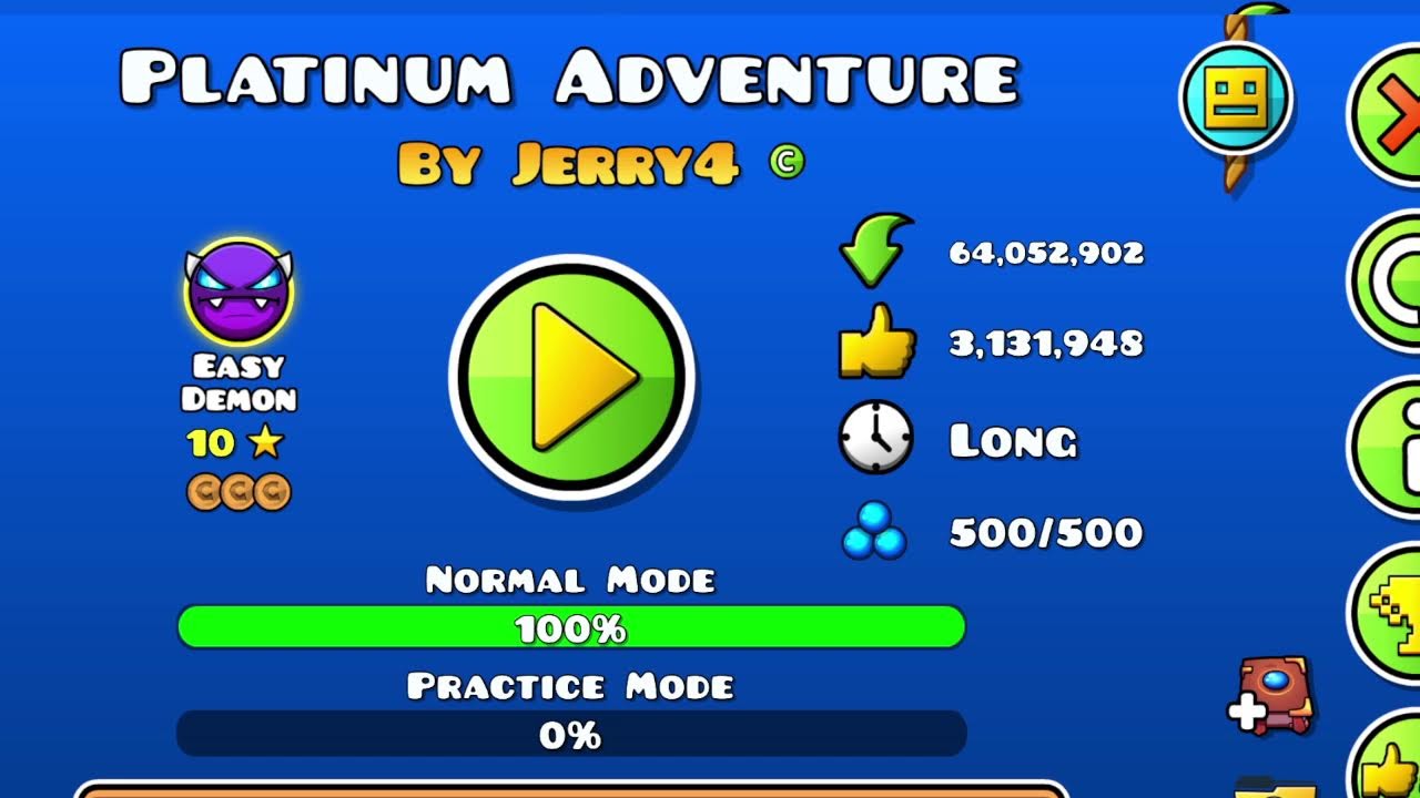 Playing gd on brand new account