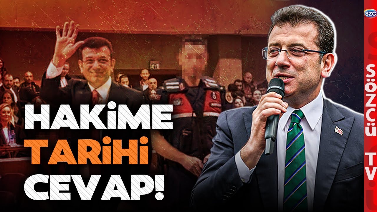 Ekrem İmamoğlu'ndan Mahkemede Tarihi Savunma! Hakimin Uyarısına &Ouml;yle Bir Cevap Verdi ki...