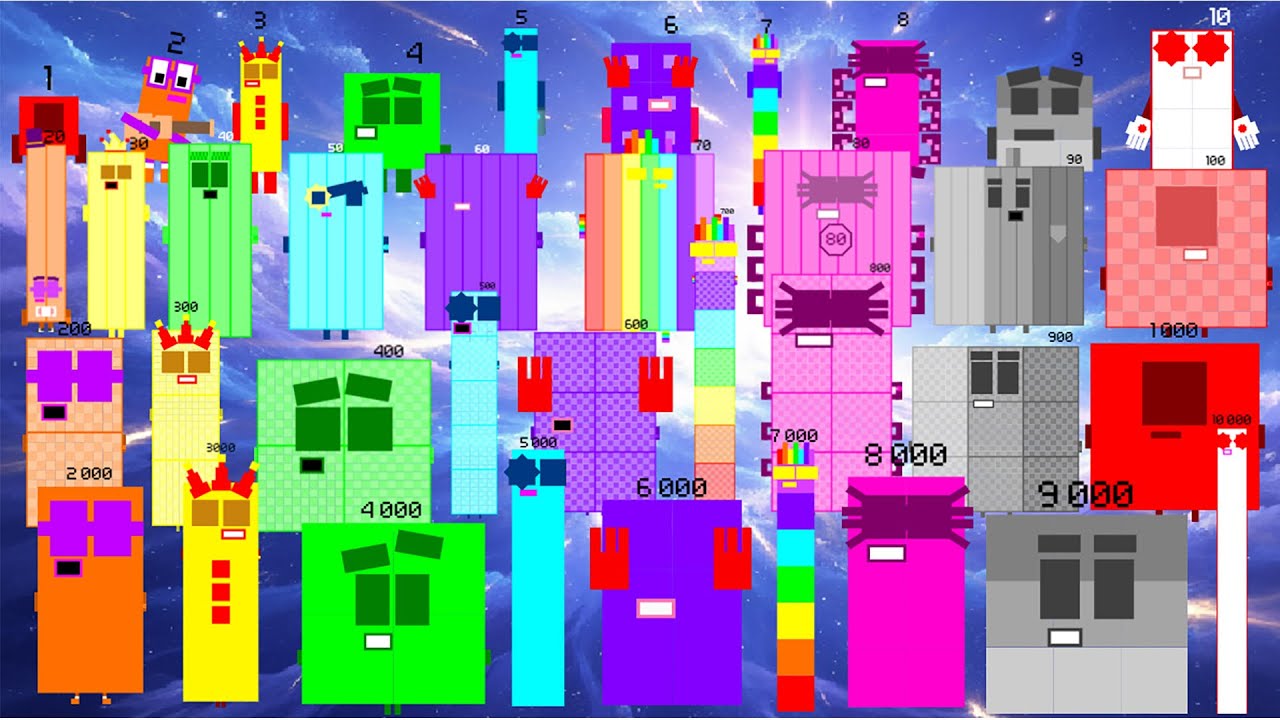 The Ultimate Battle Numberblocks Band Retro (1-10000) Compilation Numberblocks