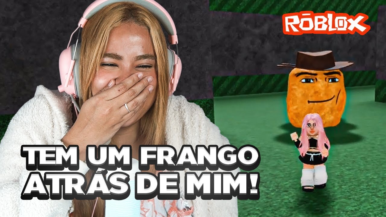 JOGUEI FUJA DO FRANGO FRITO NO ROBLOX