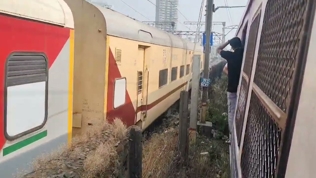 Mumbai local train#track sound & acceleration#pritams5458